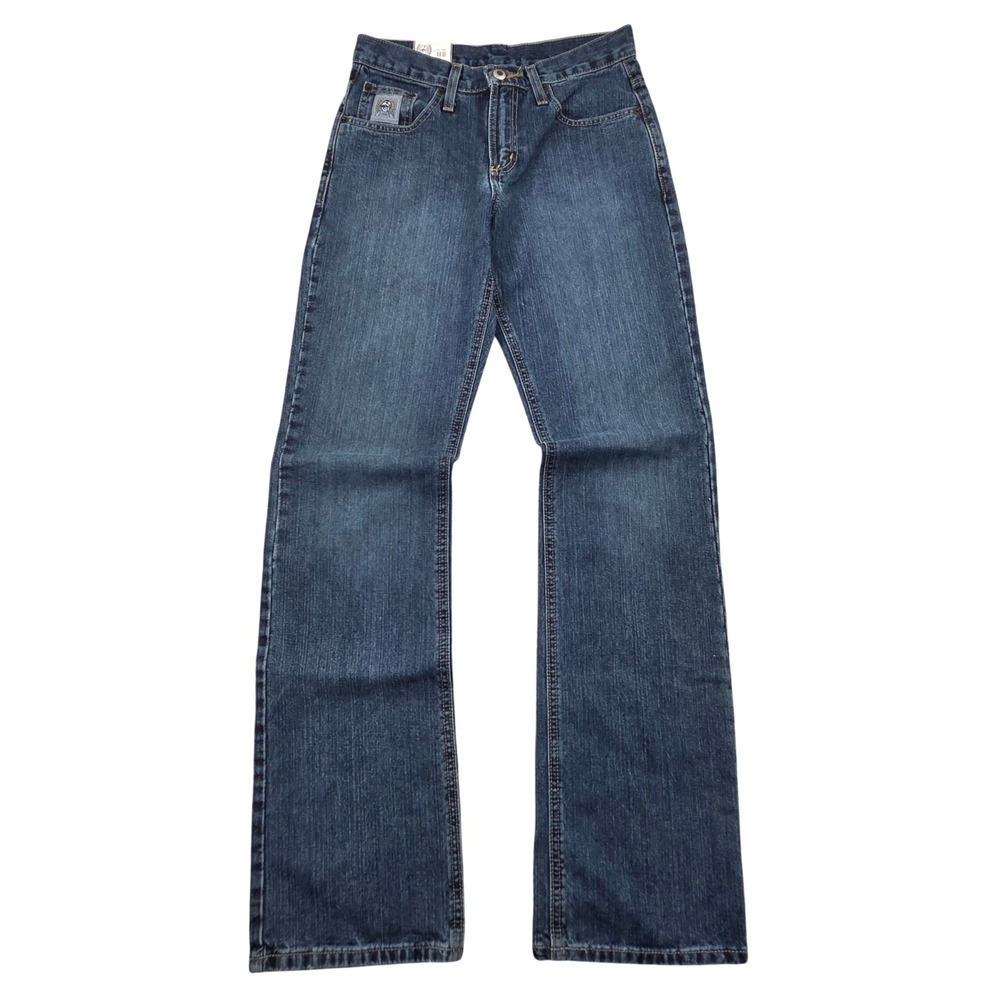 NWT Cinch Silver Label Jeans Mens 28x34 Slim Straight Leg Mid Rise Dark Wash